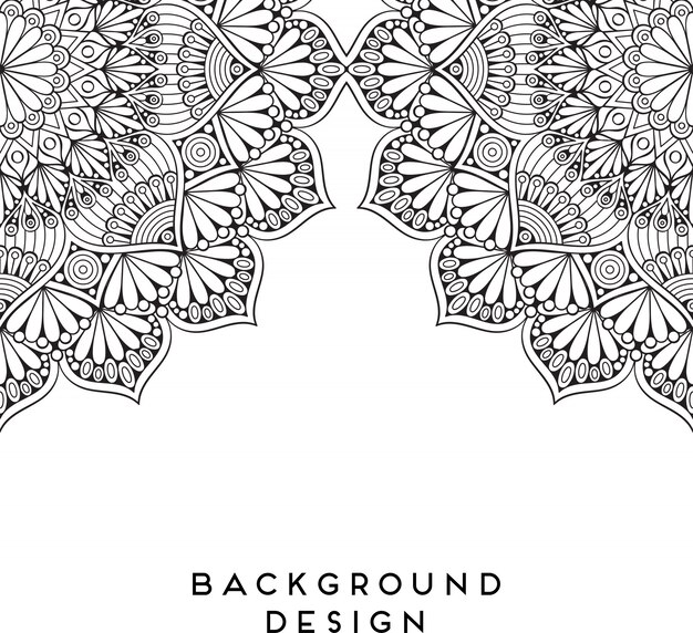 Ilustración de mandala ornamental de lujo