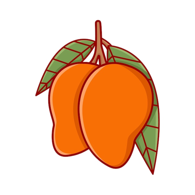 ilustración, de, mango