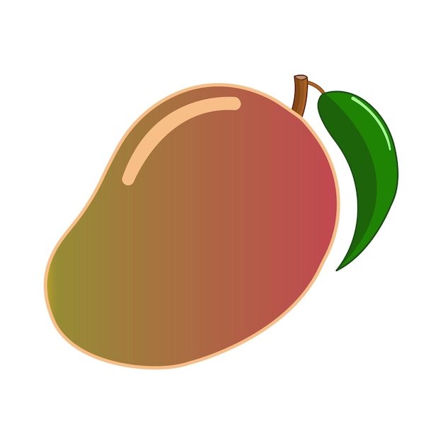 ilustración, de, mango