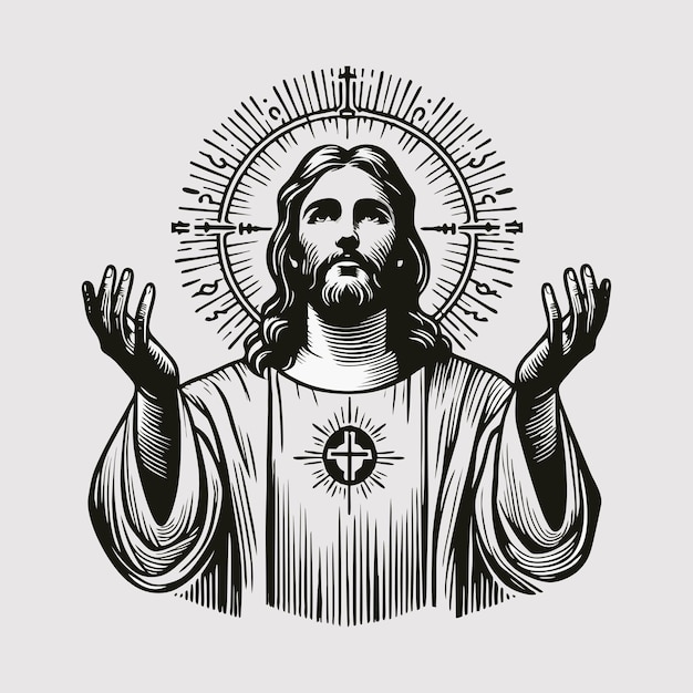 Ilustración de la mano de Jesús 1 de marzo de 24