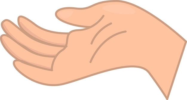 ilustración, de, mano