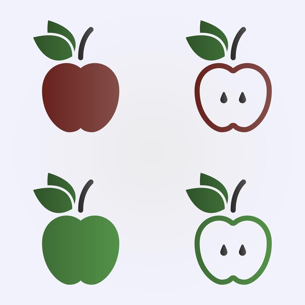 Ilustración de las manzanas Vector