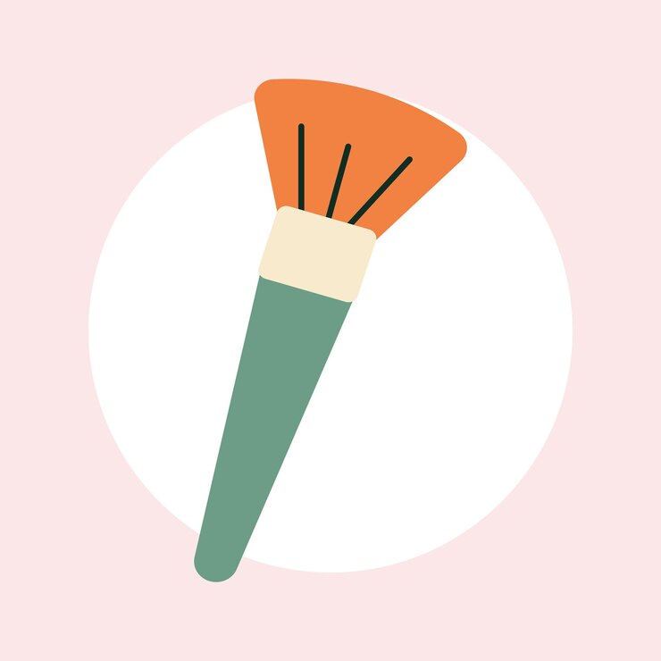 Vector ilustración de maquillaje vectorial plano