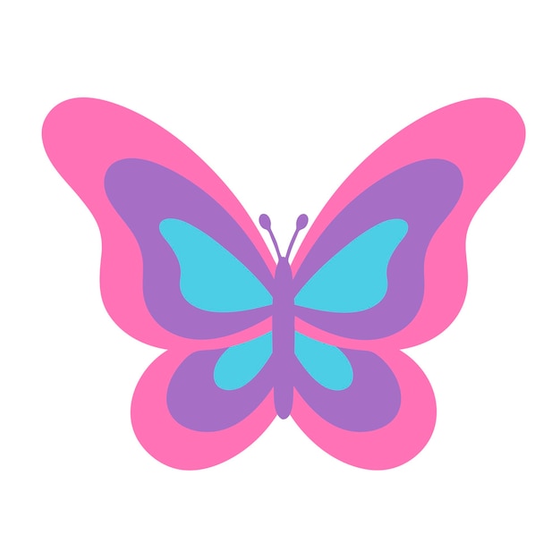 La ilustración de la mariposa en estilo Y2k Nostalgia por los años 2000