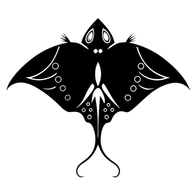 Ilustración de la mariposa Ray mariposa naturaleza fondo hermoso abstracto animal brillante