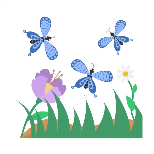 Ilustración de mariposa