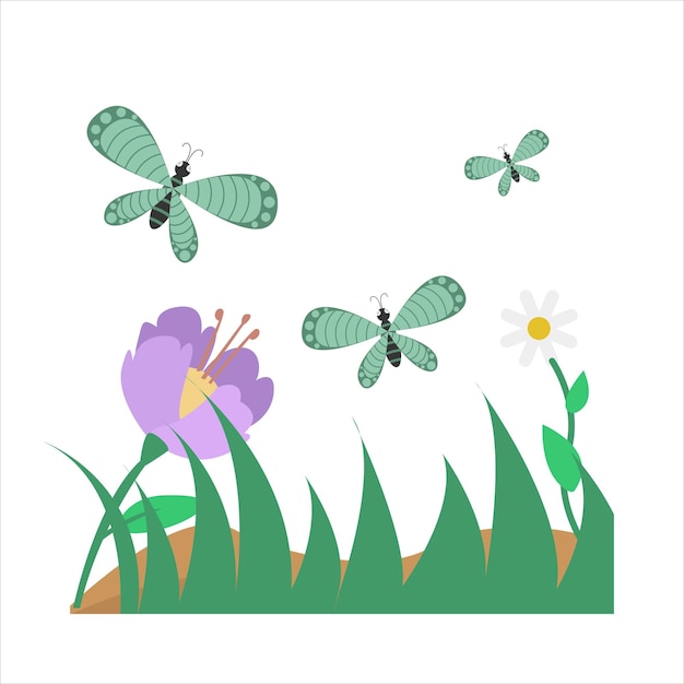 Vector ilustración de mariposa