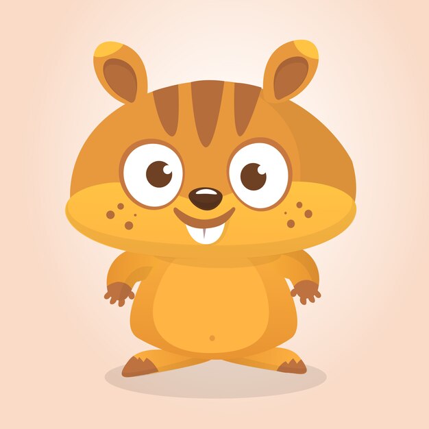 Ilustración de marmota de dibujos animados