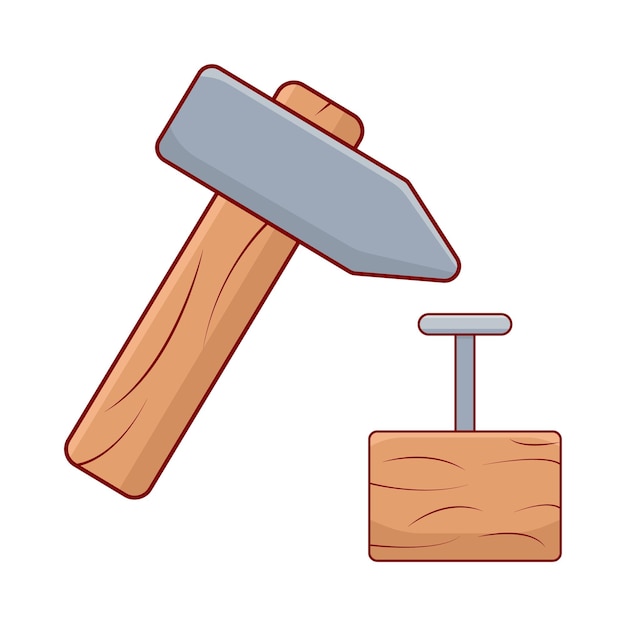 Ilustración de martillo