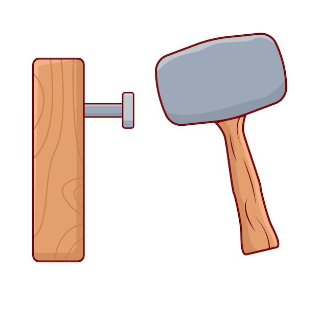 Ilustración de martillo