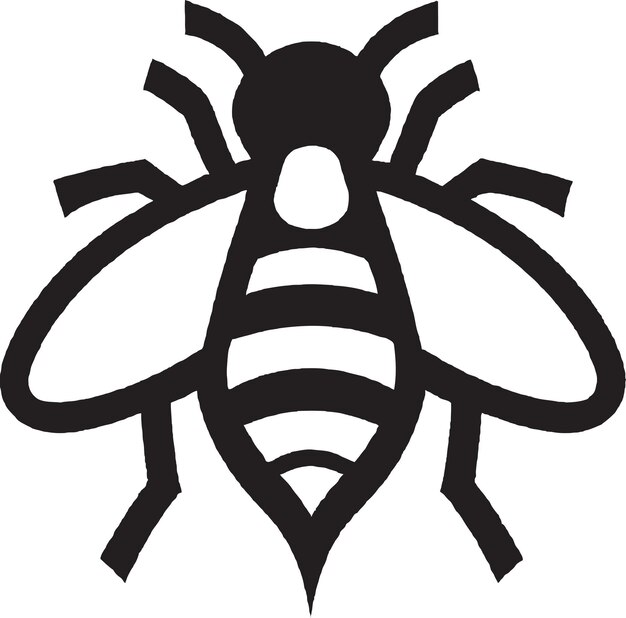 Ilustración de mascota de abeja ocupada