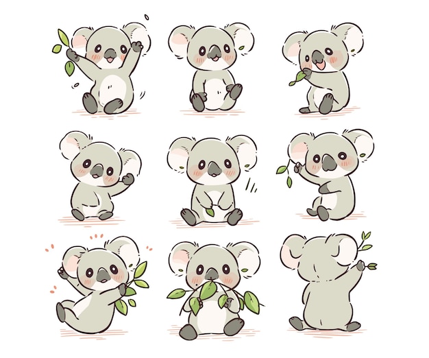 Ilustración de la mascota del koala