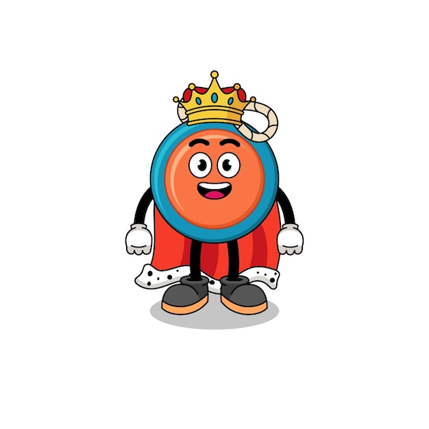 Ilustración de la mascota del rey yoyo