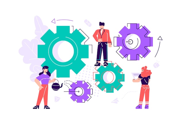 Ilustración del mecanismo empresarial