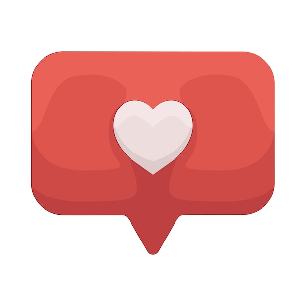 Ilustración del mensaje de amor