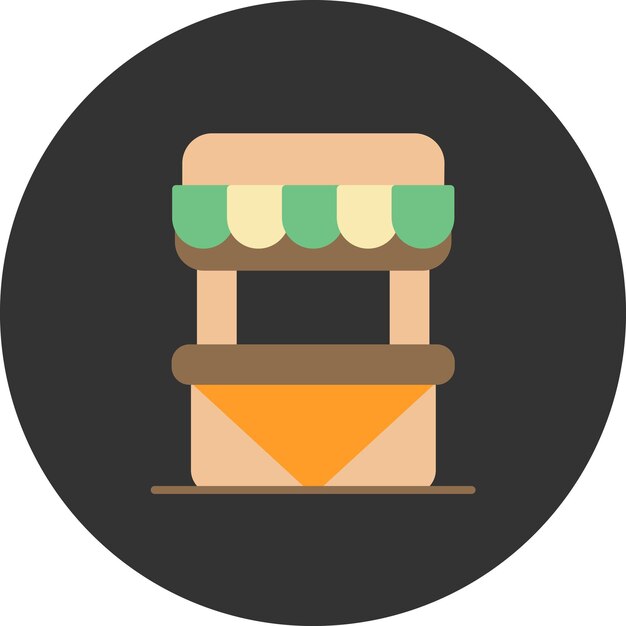 Ilustración del mercado de la calle