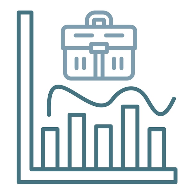 Ilustración del mercado de trabajo plano