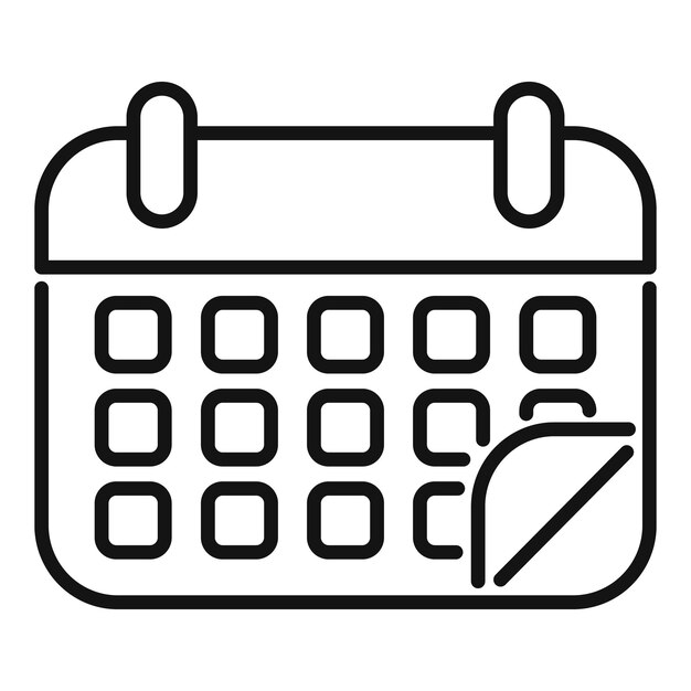 Ilustración del mes de cambio del calendario de la pared de la oficina