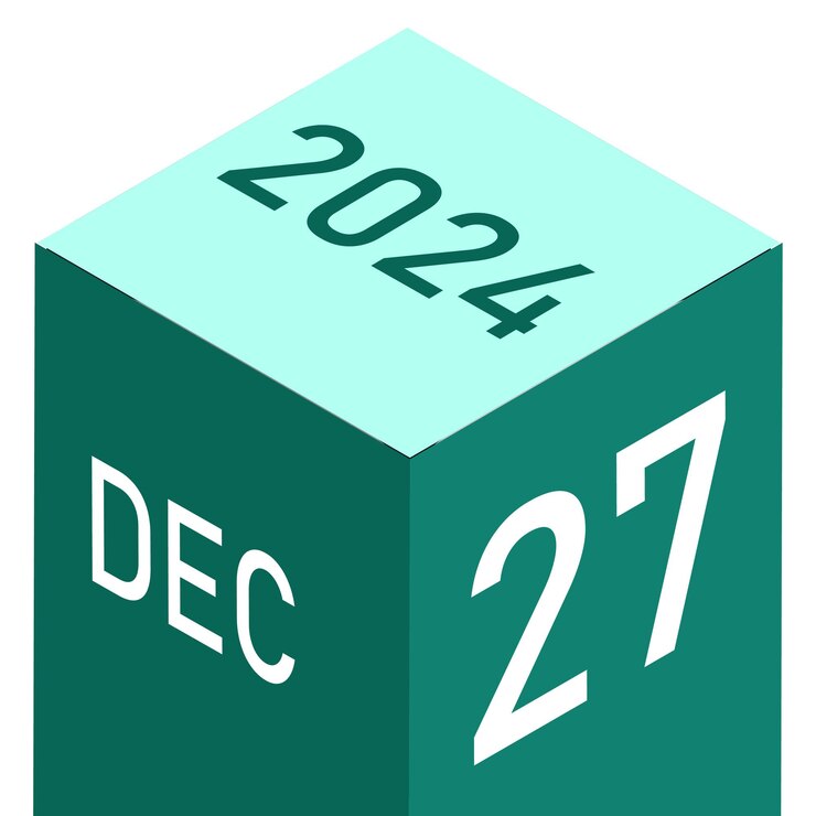 Vector ilustración del mes de diciembre de 2025