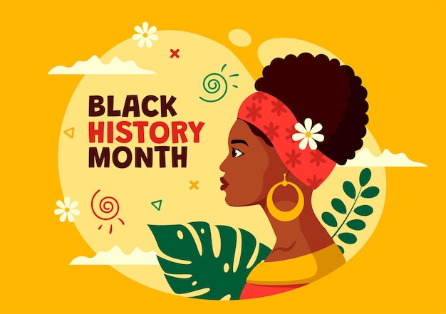 Ilustración del Mes de la Historia Negra para conmemorar la lucha y la contribución de la comunidad negra