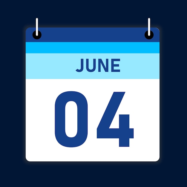 Ilustración del mes de junio Calendario de reuniones editable