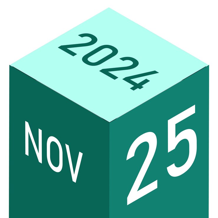 Vector ilustración del mes de noviembre de 2025