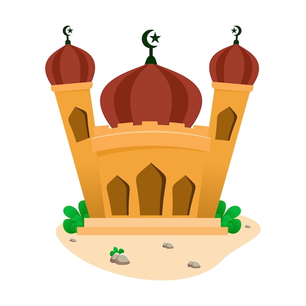 Ilustración de la mezquita de Eid al-Fitr