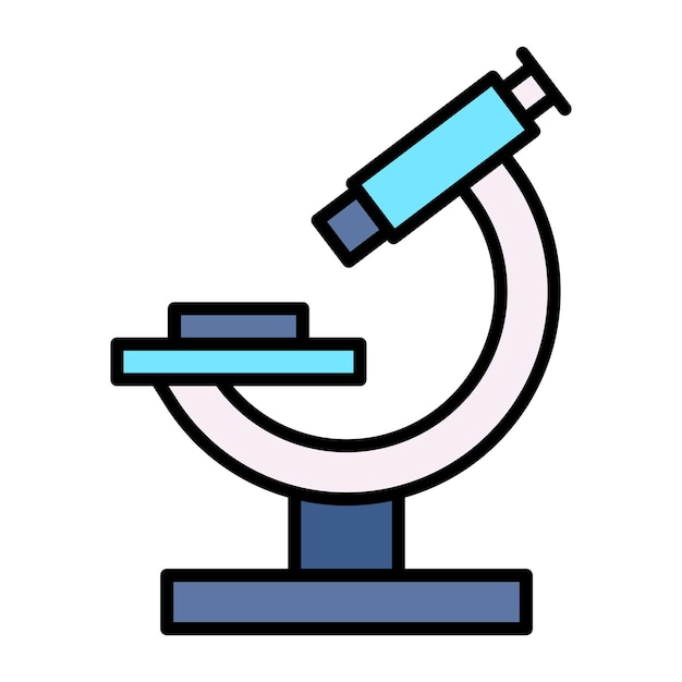 Ilustración del microscopio plano