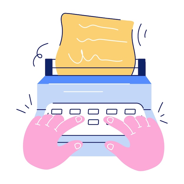 Ilustración de mini-doodle para negocios y medios de comunicación