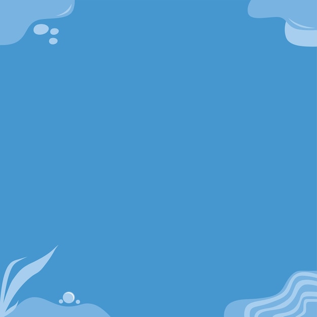 Ilustración minimalista de escenas submarinas para uso digital