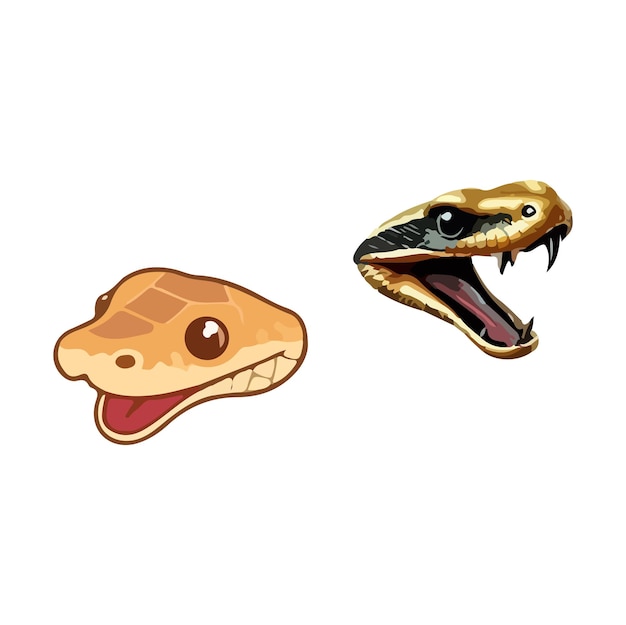 Ilustración minimalista del sexto elemento del calendario chino año 2025 de la serpiente en el