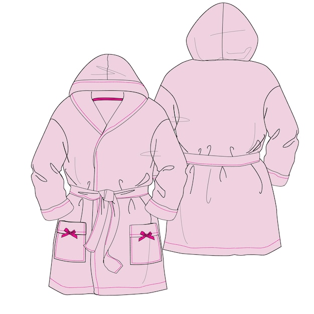 Ilustración de moda, CAD, dibujo técnico, ilustración de plantilla aislada vectorial.