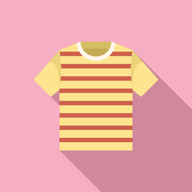 Ilustración de moda de camiseta de rayas amarillas