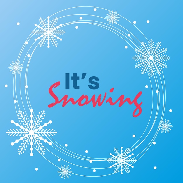 Ilustración moderna del diseño vectorial de invierno