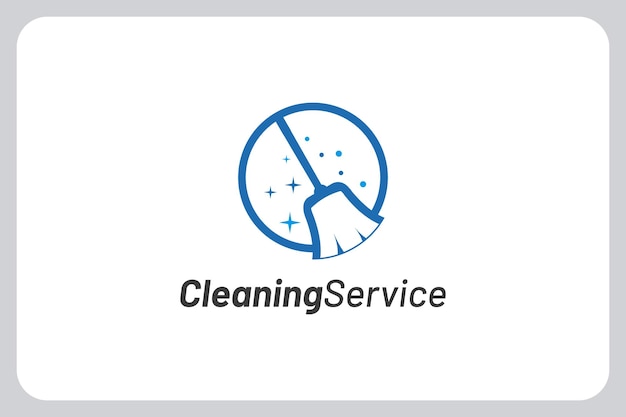 Ilustración moderna Servicio de limpieza vector de diseño de logotipo