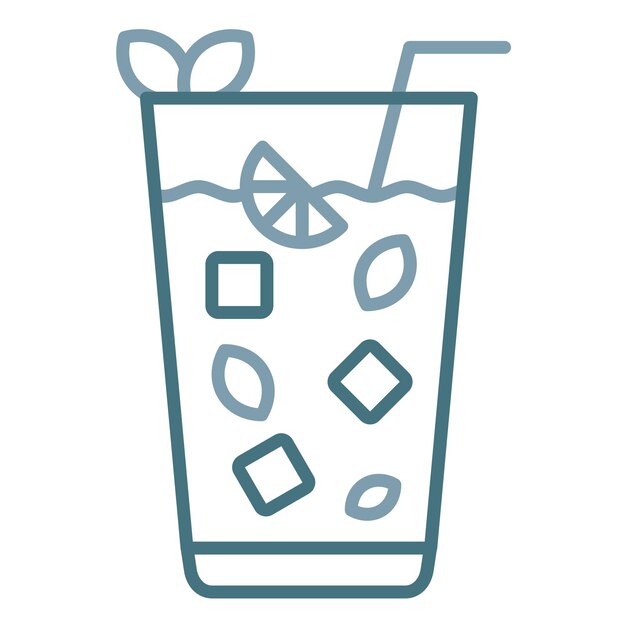Ilustración del Mojito Plano