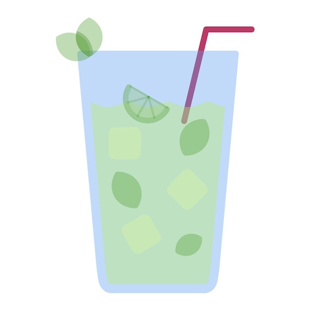 Ilustración del Mojito Plano