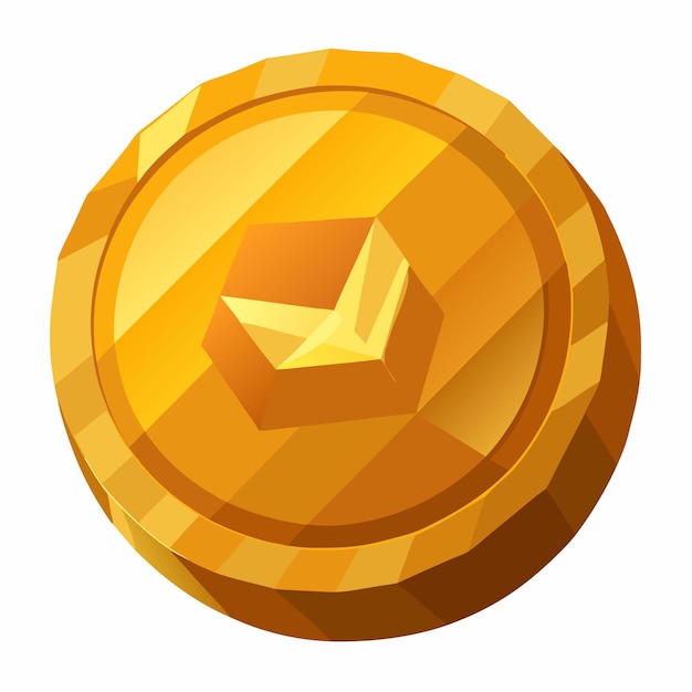 Ilustración de moneda de oro