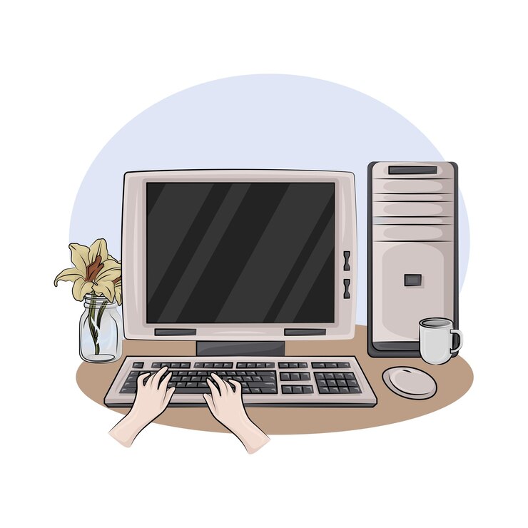 Vector ilustración del monitor