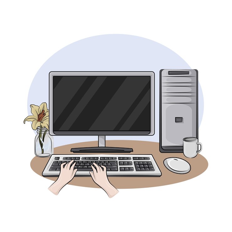 Vector ilustración del monitor