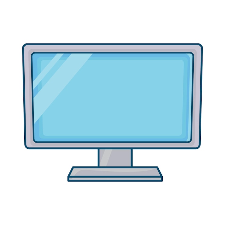 Vector ilustración del monitor