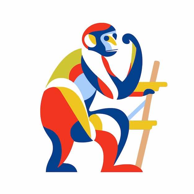 Ilustración de un mono