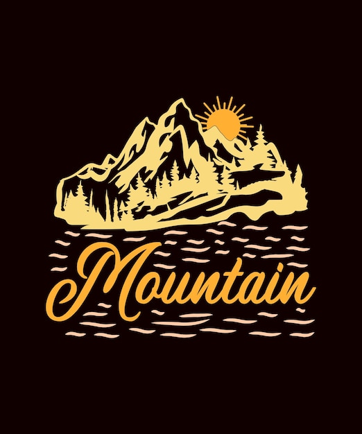 Ilustración de la montaña
