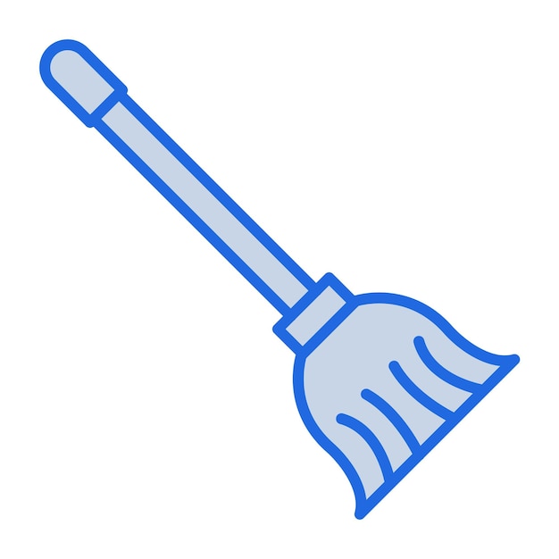 Ilustración del mop de tono azul