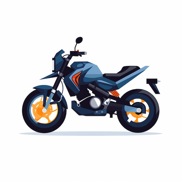 Ilustración motocicleta bicicleta motocicleta vehículo diseño de velocidad transporte motor vector transpo