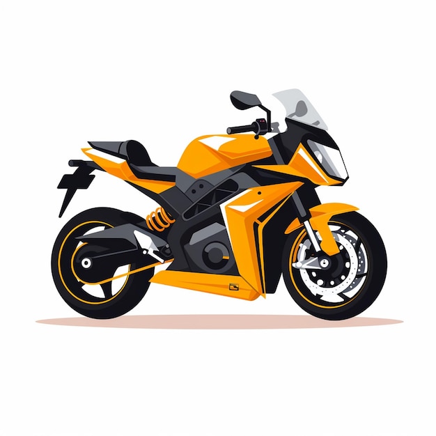 Ilustración motocicleta bicicleta motocicleta vehículo diseño de velocidad transporte motor vector transpo
