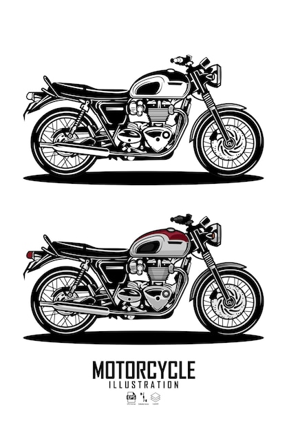 Ilustración de motocicleta