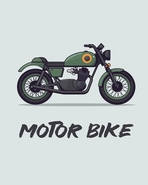Ilustración de la motocicleta
