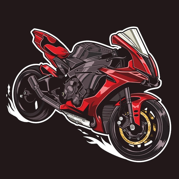 Ilustración de motocicleta