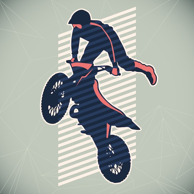 Vector ilustración de motociclismo